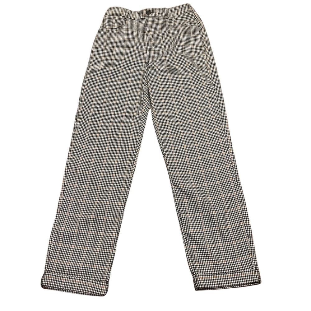 URBAN OUTFITTERS CLASSIC HOUNDSTOOTH WOMENS CUFFED PANTS SIZE 0
